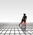 lonely girl vector image vector image
