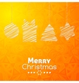 merry christmas gifts card abstract orange vector image vector image