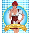 oktoberfest poster design vector image