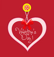 original valentine card vector image vector image