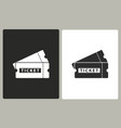 ticket - icon vector image