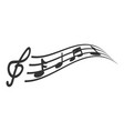 music notation icon design template isolated vector image vector image