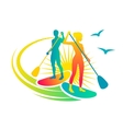 paddling vector image vector image