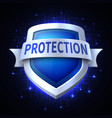 protection shield icon for various safety vector image