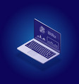 analysis data and investment business vector image