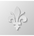 paper fleur de lis vector image