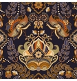 seamless paisley background floral pattern vector image