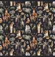 beautiful seamless pattern with watercolor vector image vector image