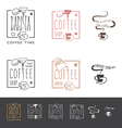 coffee shop icon vector image vector image