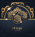 luxury golden mandala background free vector image vector image