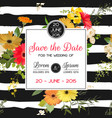 summer and spring floral card in watercolor style vector image