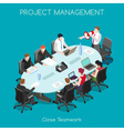 business 03 people isometric vector image vector image