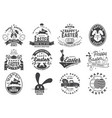 happy easter card badge logo sign vector image
