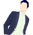 man flat 2 vector image vector image