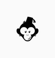 monkey logo vector image