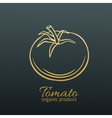 badge tomato vector image