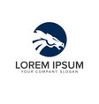 horse head logo design concept template vector image vector image