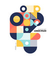 abstract geometric shape layout design template vector image
