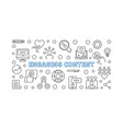 engaging content concept outline horizontal vector image
