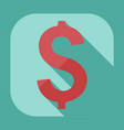 flat modern design with shadow icons currency unit vector image vector image