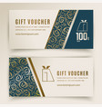 gift voucher template universal flyer vector image vector image