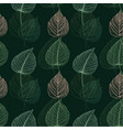 simple natural leaves seamless pattern eps10 vector image vector image