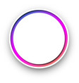 white round background template with colorful vector image