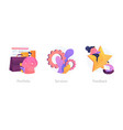 website menu bar concept metaphors vector image