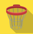 basketball hoopbasketball single icon in flat vector image