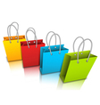 shopping bags vector image
