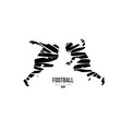 abstract silhouette of a nfl american football vector image