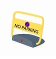 sign no parking icon cartoon style vector image vector image