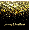 golden defocused merry christmas background vector image