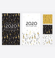 happy new year- 2020 collection greeting vector image