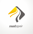 road maintenance creative sign concept vector image vector image
