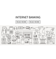 internet banking mobile payments money transfer vector image