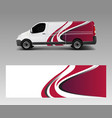 van decal wrap design for company branding vector image vector image