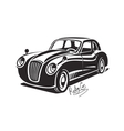 black retro car vector image vector image