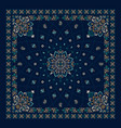 ornament bandana print traditional vector image