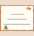 ancient egypt papyrus frame border cartoon vector image