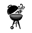 bbq grill icon vector image