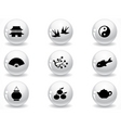 glossy grey buttons vector image