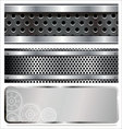 metal banners vector image