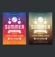 summer party design poster or flyer night club vector image vector image