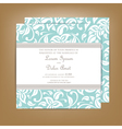 wedding invitation blue vector image