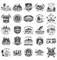 set of extreme adventure badges concept for shirt vector image