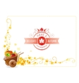 autumn thanksgiving background with text vector image