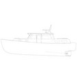 ships boats wire-frame vector image