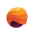 sphere wing logo vector image vector image