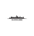 cleveland skyline vector image vector image